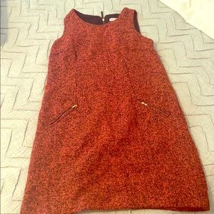 Red sweater dress